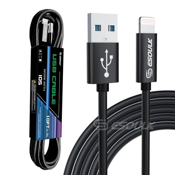 10FT USB Cable For IPhone XS/XR/XS MAX 1.7A DC-THE CEO