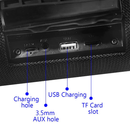 Large Waterproof Wireless Portable Bluetooth Speaker With Strap DC-THE CEO